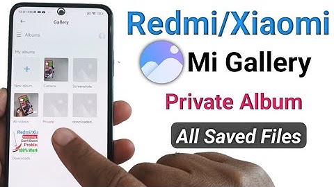 How to view mi gallery private album files | recover private album photo video Xiaomi mobile
