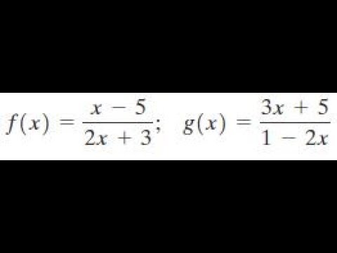F X X 5 2x 3 G X 3x 5 1 2x Youtube F X X 5 2x 3 G X 3x 5 1 2x Youtube