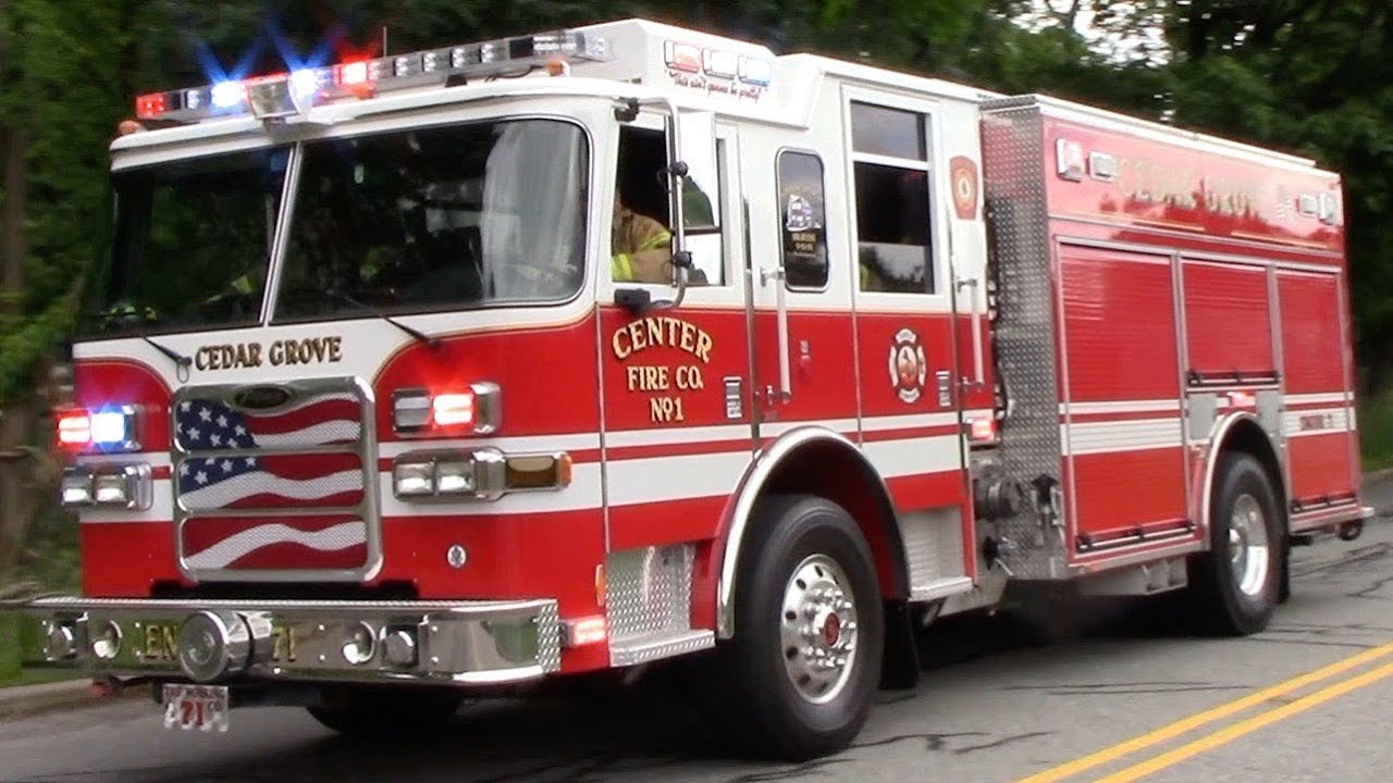 Cedar Grove Fire Department Engine 71 Responding 6-6-18 - YouTube