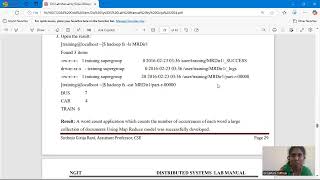 Distributed Systems Lab Session 7 WordCount using MapReduce & TicTacToe Game