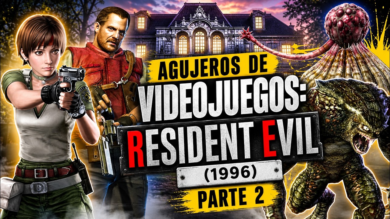 Agujeros en Videojuegos: RESIDENT EVIL 1 (PS1) [2ª PARTE] (Resumen, guia, errores, crítica)