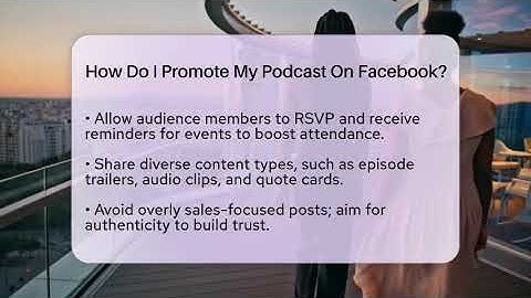 How Do I Promote My Podcast On Facebook? - Everyday-Networking