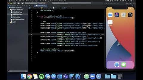 AutoLayout Constraints Programmatically (Swift 5, Xcode 12, 2020) - iOS Development