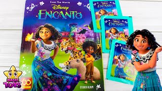 Película ENCANTO de DISNEY Álbum de Cromos con MIRABEL, ISABELA, LUISA, ANTONIO