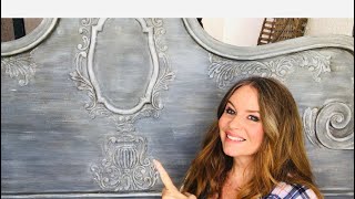 DIY Headboard Makeover - How To Layer Using Annie Sloan Chalk Paint 2 Colors