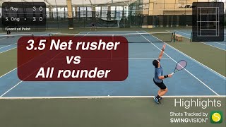 3.5 Net rusher Ray vs All rounder Shawn (Highlights)