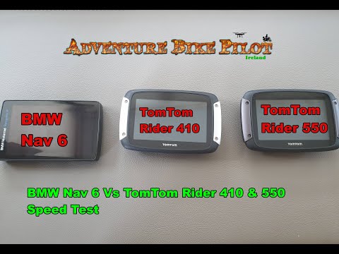 BMW Nav 6 Vs TomTom Rider 410 & 550 Speed Test and Update