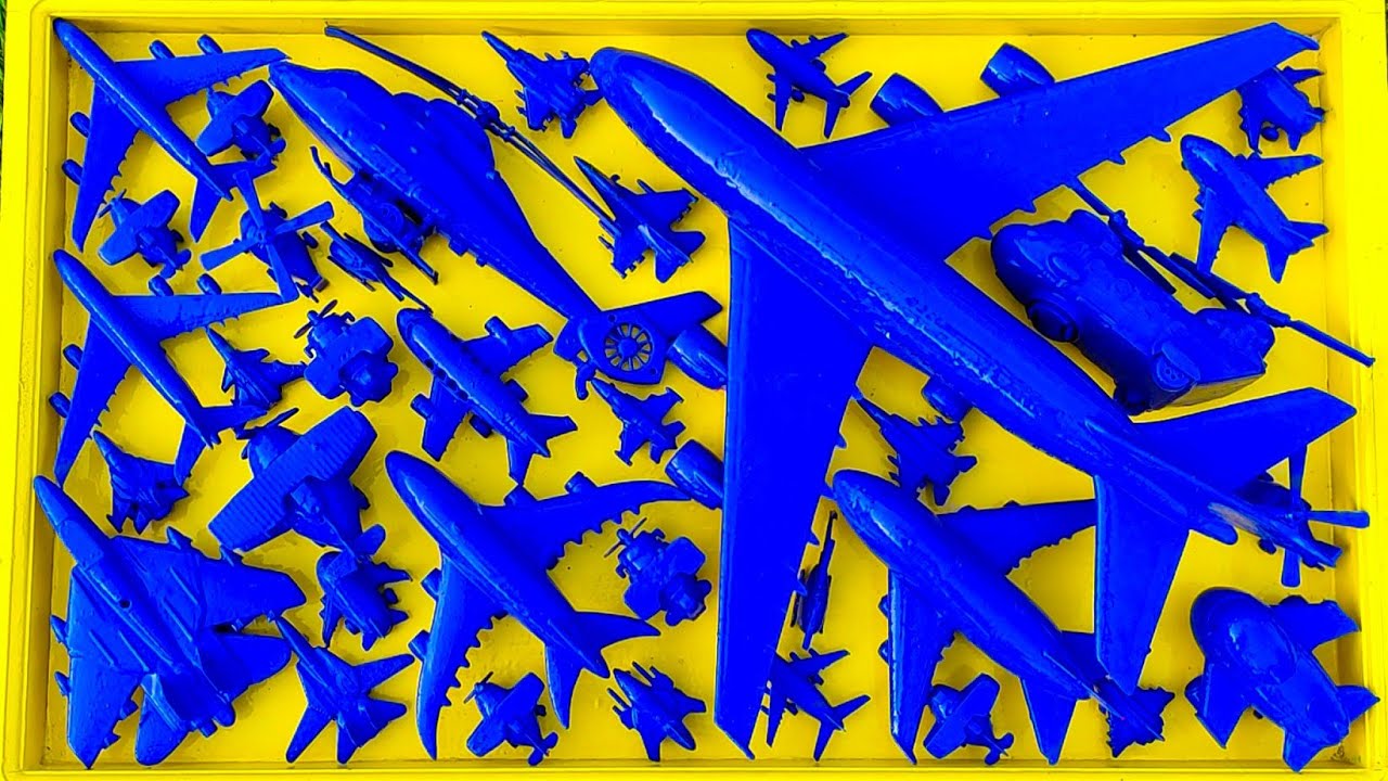 Pesawat Warna-Warni⁉️Pesawat Garuda, B1-Bomber, Helicopter Apache,RC Plane Shukoi SU27, F6F Hellc4t