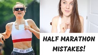 Half Marathon Mistakes! (Top 5 Tips for Your First Race)