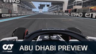 2020 F1 Abu Dhabi Grand Prixview - Pierre Gasly \& Daniil Kvyat