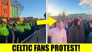 SHOCKING Scenes Outside Celtic Park As Celtic Fans Protest After Loss To Rangers! screenshot 4