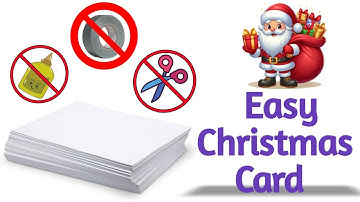 Easy christmas card । How to make christmas card । Handmade christmas greeting