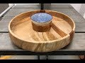 Woodturning a Chip'N'Dip/Pistachio Bowl for Christmas - Ash and Yew