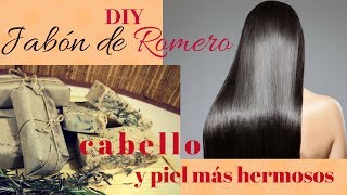 Como hacer jabón de Romero para el cabello (caída, caspa, canas) y exfoliante para la piel