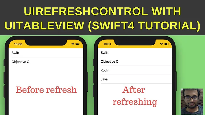 Swift Tutorial: UIRefreshControl with UITableView Swift4