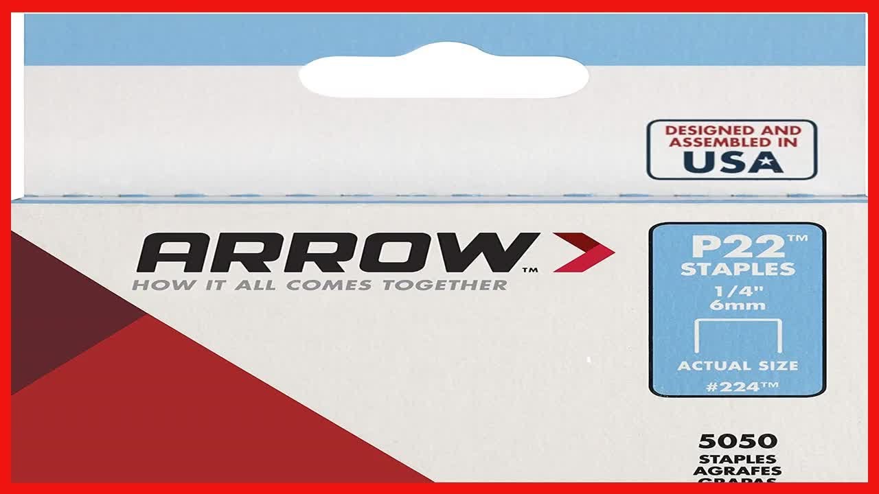Great product -  Arrow 224 Heavy Duty P22 Staples for Use with Plier-Type Paper and Bag Staplers in