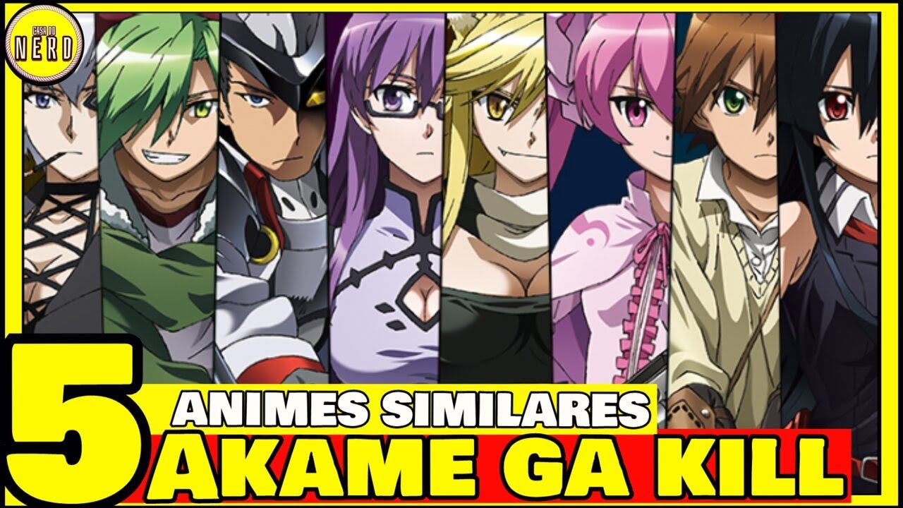 ANIMES PARECIDOS COM AKAME GA KILL - Lista com animes iguais akame ga kill  que você não viu!