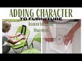 Adding Character to Furniture ~ Random Furniture Makeovers ~ Image Transfer using Parchment Paper