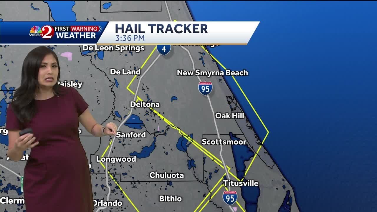 Severe thunderstorm warnings issued in Central Florida counties - YouTube