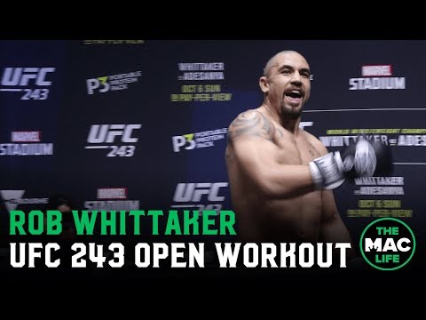 UFC 234 Open Workouts: Robert Whittaker