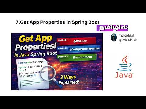 Session 7- How to use application.properties in java springboot ...