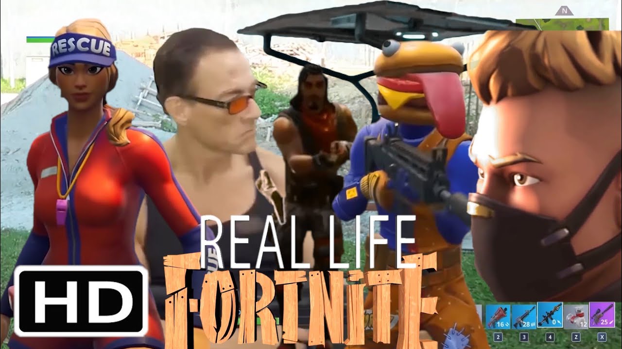 FORTNITE IN REAL LIFE HD 2019 (with Actors Jean Claude Van Damme)