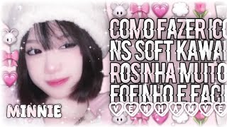 🌸  𝅄ㅤ⋂⋂        Como Fazer Icons Soft Kawaii Rosinha        𖹭 screenshot 5