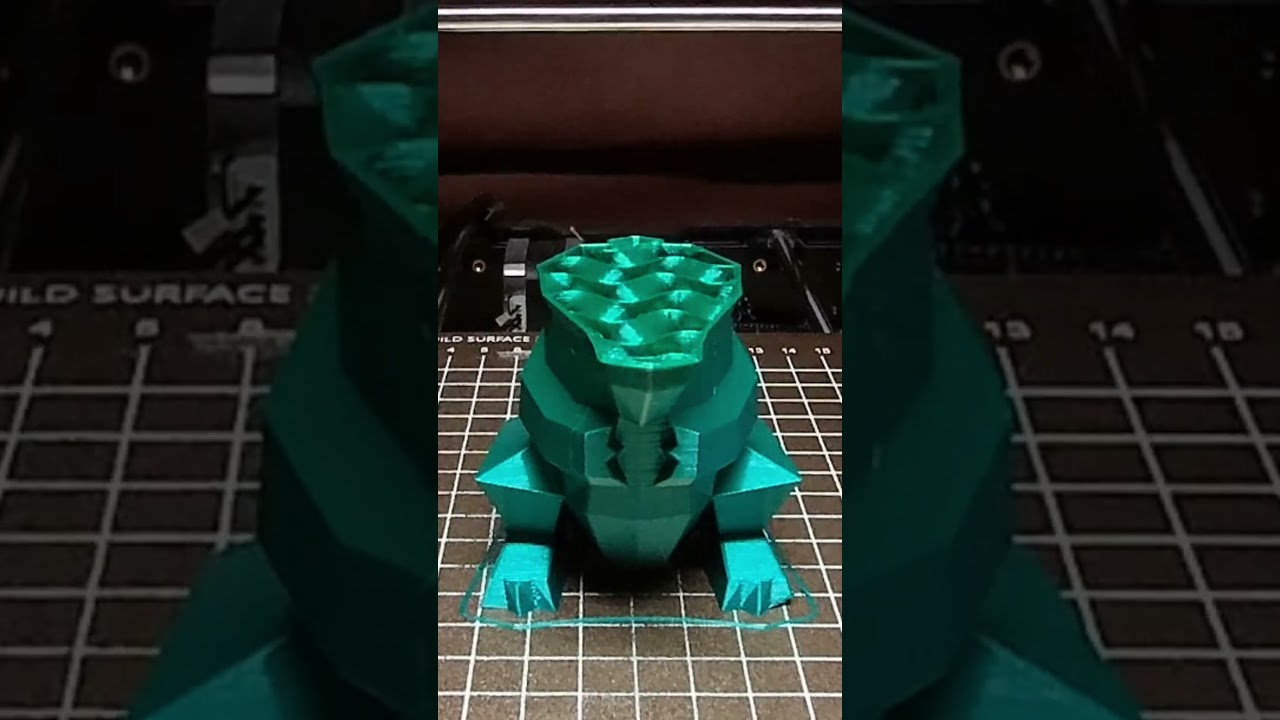 Low-Poly Totodile: Charming 3D Print Timelapse! 🌊🐊 