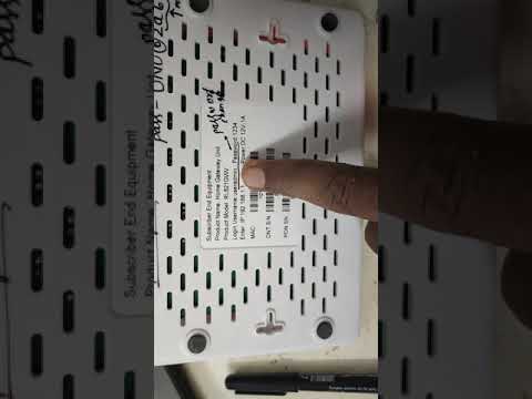 HOW TO KNOW #OPTRONIX ONT ROUTER FTTH USERNAME PASSWORD - YouTube
