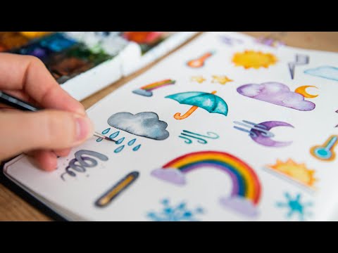 3 Easy Watercolor Sketchbook Ideas