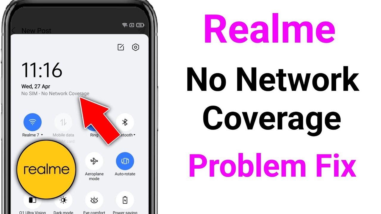 No Network Coverage Problem in Realme Phone || Fix Realme No Network ...