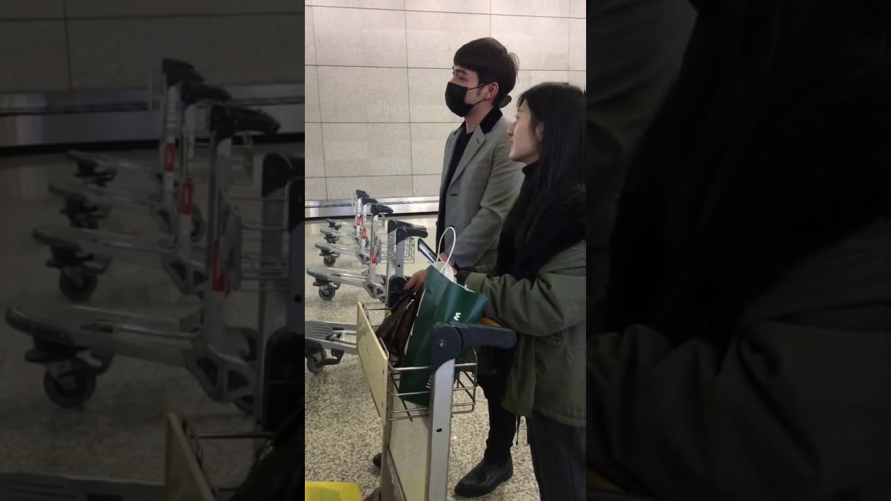 张彬彬 上海到达 Zhang Binbin arrived in Shanghai