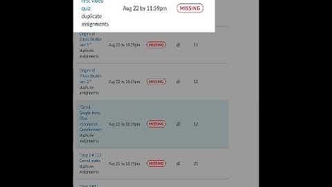 canvas grades duplicate assignments