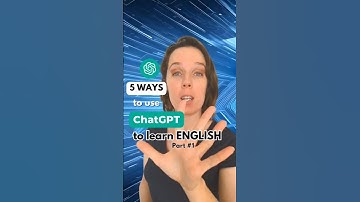 5 ways to use ChatGPT to learn English - Part 1 #chatgpt #englishclasses  #englishclassesonline