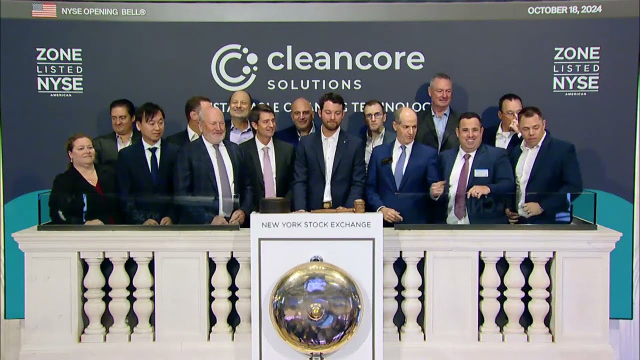 CleanCore Solutions, Inc. (NYSE American: ZONE) Rings The Opening Bell®