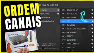 Como Mudar a Ordem dos Canais no MidiaBox B7 Century screenshot 4