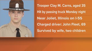 Illinois state trooper killed while clearing debris on I-55 in suburban Chicago