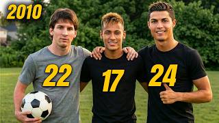 Messi, Neymar & Ronaldo Timeline (1985–2026) | Football Legends Age Comparison