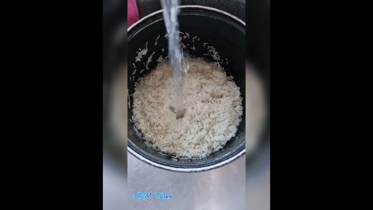 Cooking Rice without measuring cup shorts YouTube