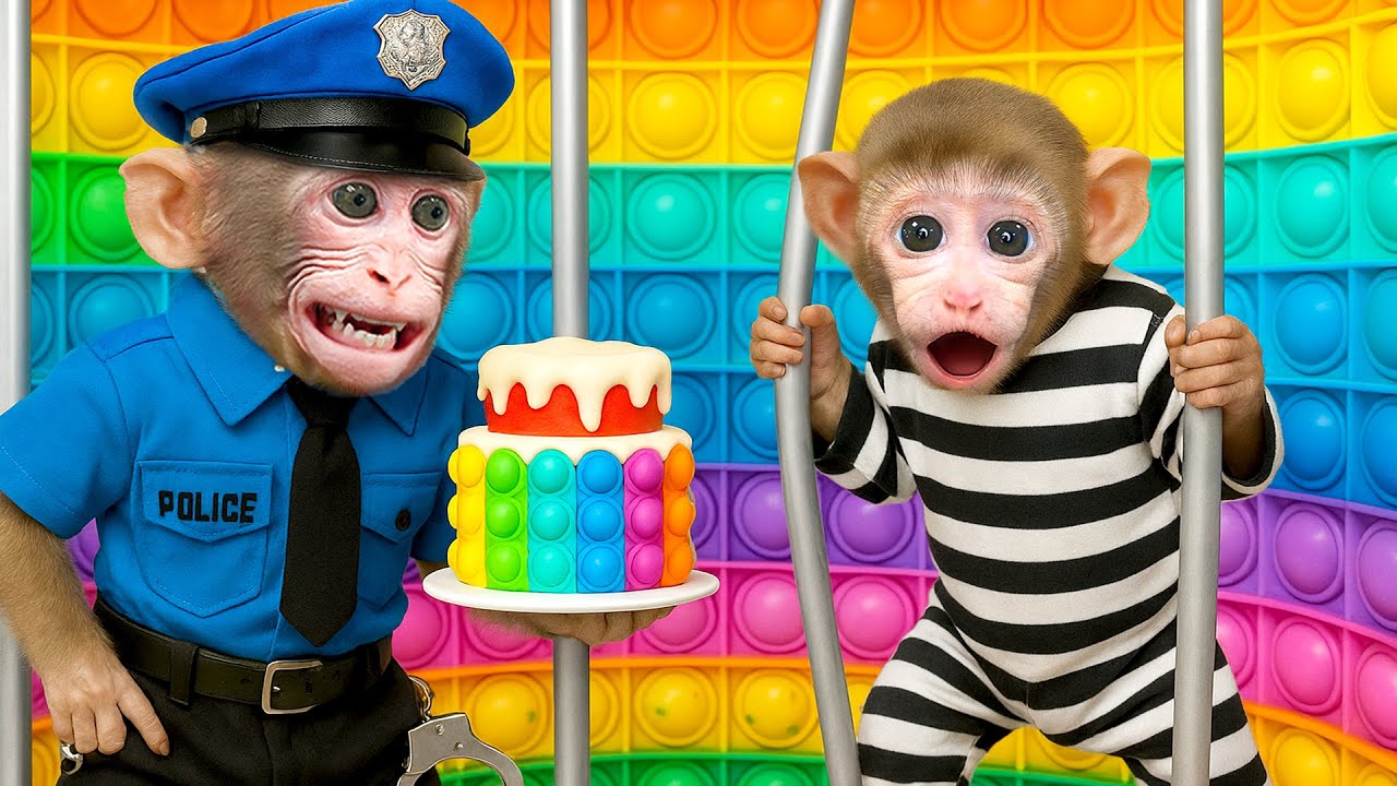 Monito Bebé Amor escapa del cuarto de dulces Pop It - Mono Amor