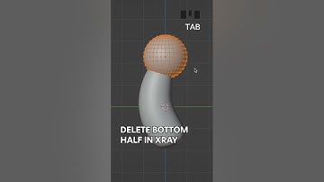 How To Model A Mushroom - Blender Beginner Tutorial #shorts