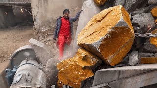WORLD'S BIGGEST Rock Crusher DESTROYSGIANT Mountain Stone!#crushing #viralvideo 🥵