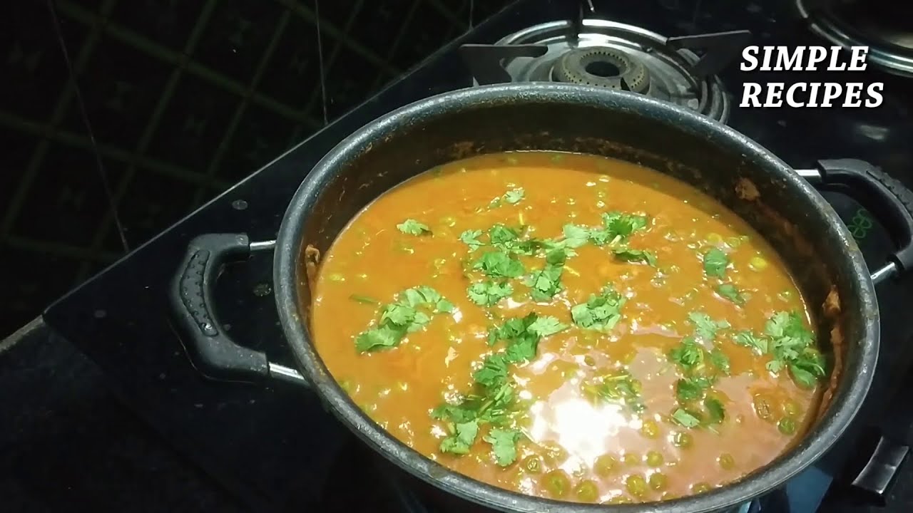 Green Peas Gravy Peas Curry Recipe Peas Masala Simple Peas