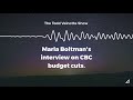 Marla boltmans interview on job cuts at cbcradiocanada