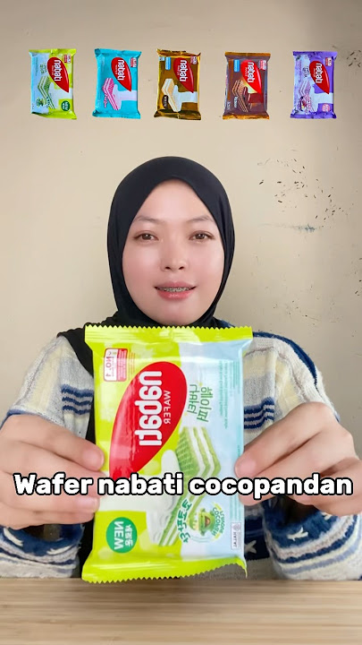 Makan berbagai rasa wafer nabati