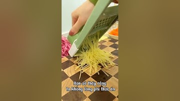Bộ dụng cụ nạo bào sợi cắt lát rau củ quả đa năng #reviewdogiadung #giadungtienich