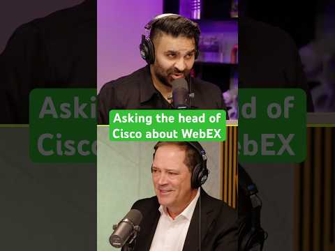 Asking the head of Cisco about WebEX - YouTube