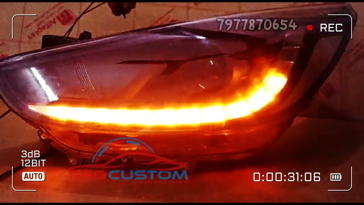 Hyundai Verna Customize Headlight | Matrix Indicator | Verna Headlight | 