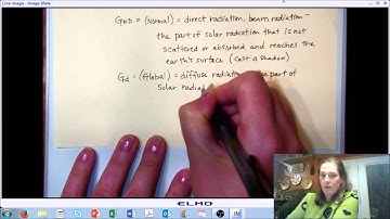 LECTURE 7 (PART D): Solar Radiation - Solar Irradiation