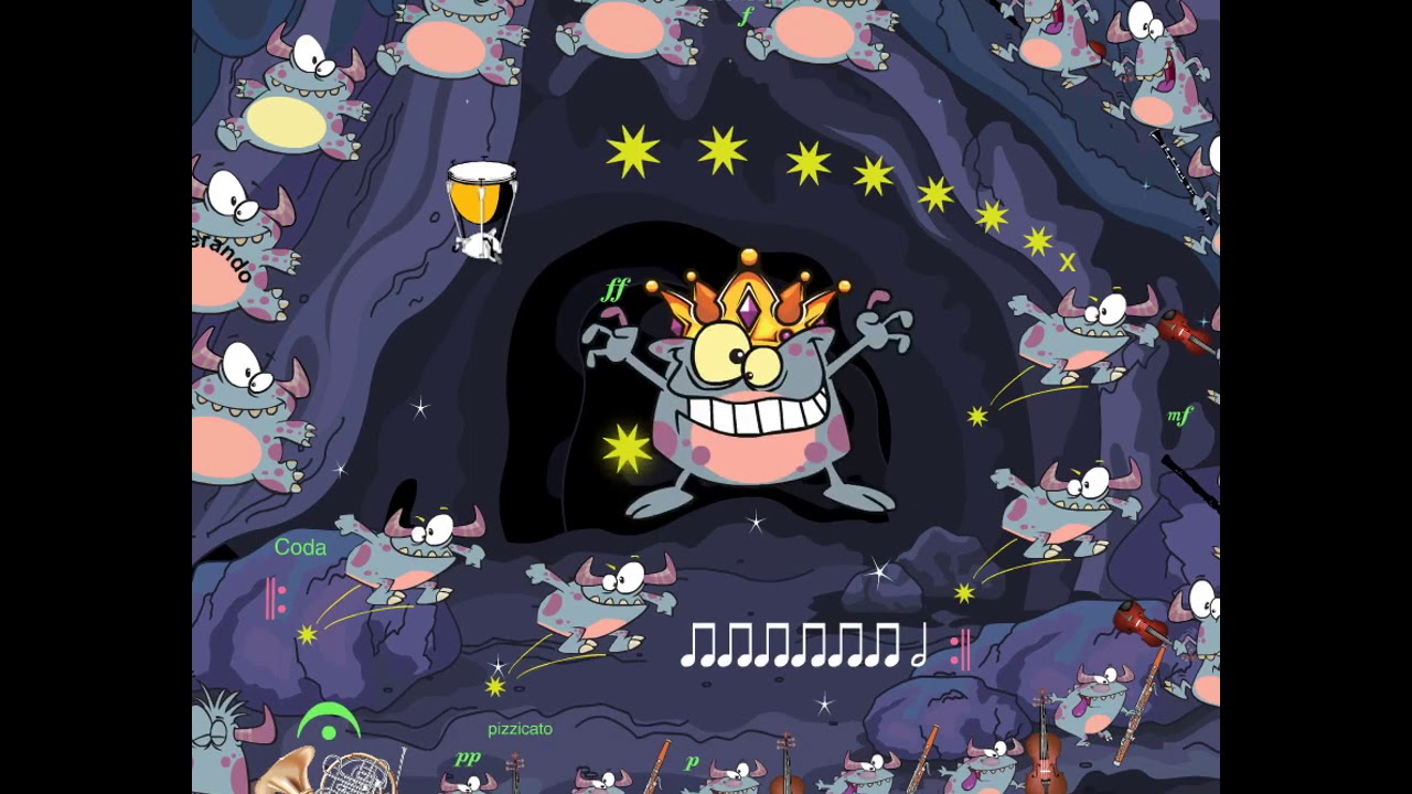 Peer Gynt In The Hall Of The Mountain King Cartoon